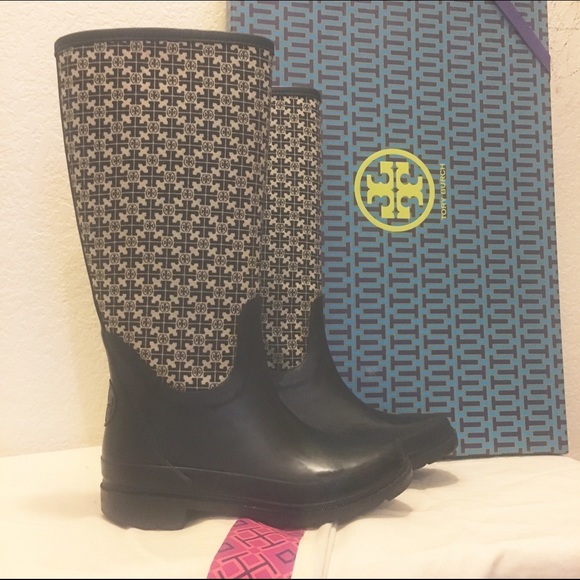 Tory Burch Jacquard Rainboot Rain Boots Boot