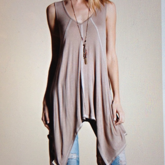 SLEEVELESS OVERSIZE TUNIC - Picture 2 of 4