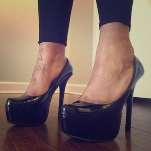 Black Patent Leather Heels