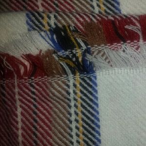 Huge scarf: blue, red, white, yellow, black