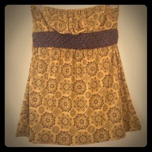 SOLD Strapless print top