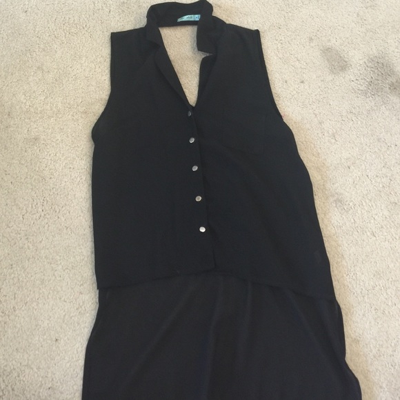 Sheer Collared Button Down - image 1