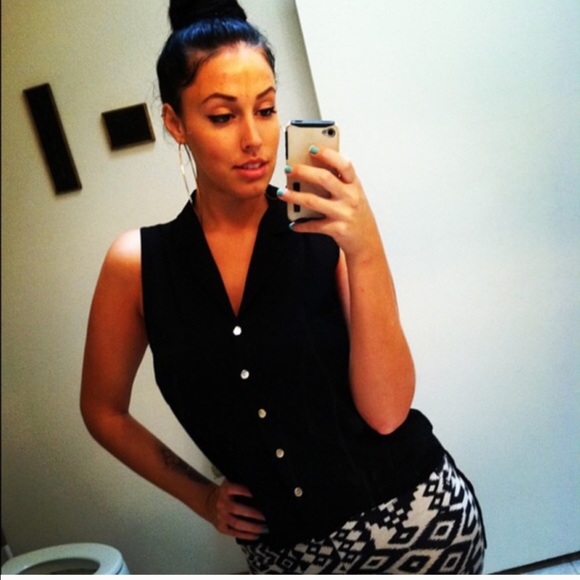 Sheer Collared Button Down - image 2