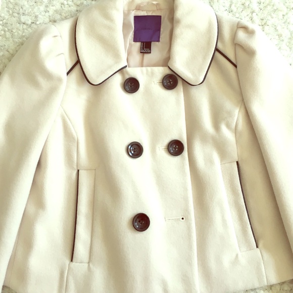 Beige pea coat