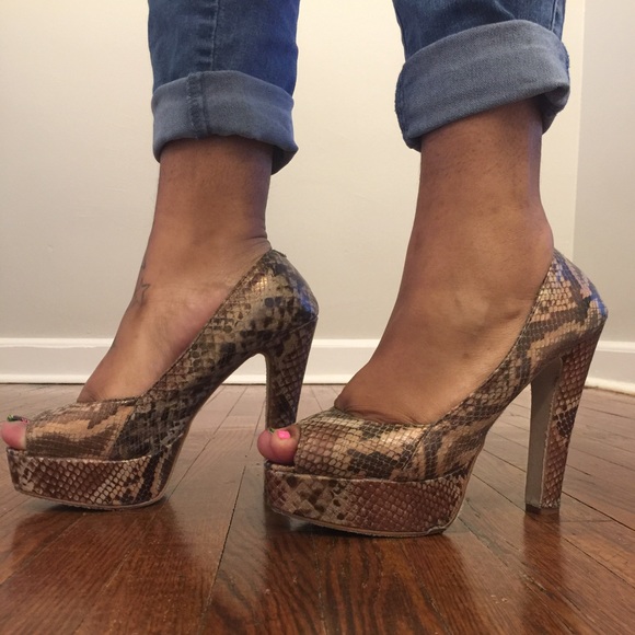 Steve Madden Snakeskin Heels