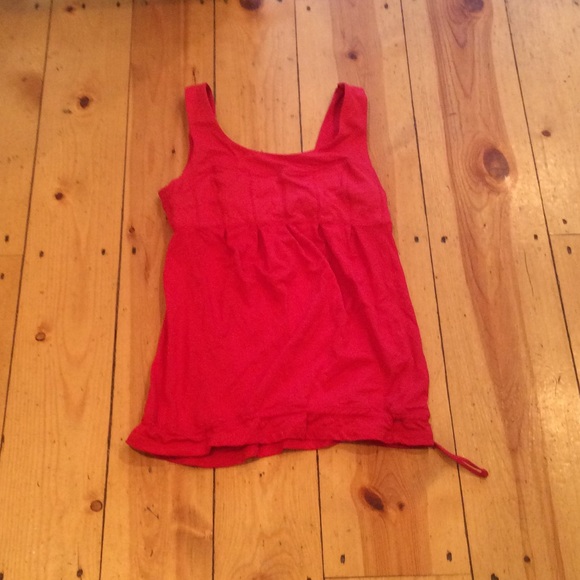 Lululemon Fire engine red drawstring tank top 6 - Picture 1 of 4