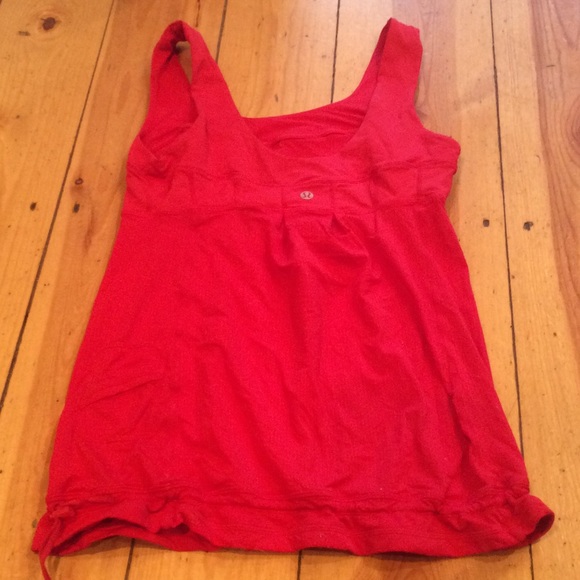 Lululemon Fire engine red drawstring tank top 6 - Picture 3 of 4