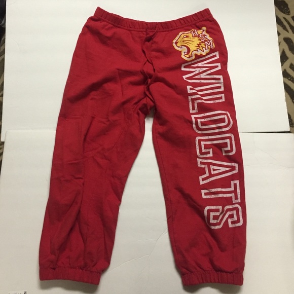 Red jogger sweatpants
