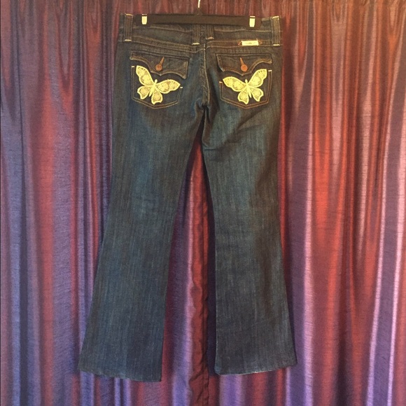 Frankie B. Jeans with butterfly detail