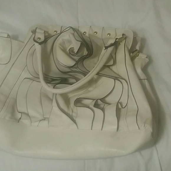 White rose purse