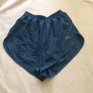 Asics Blue Running Shorts Medium