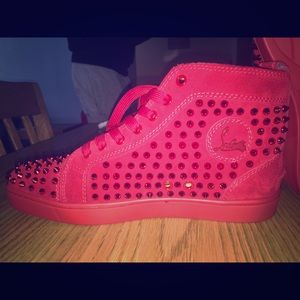 Christian Louboutin Mens Spiked Sneakers
