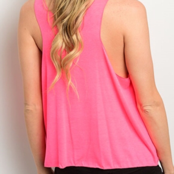 HP Pink graphic tee tank top - Picture 2 of 2