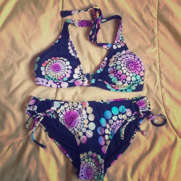 Roxy 2 piece halter bikini