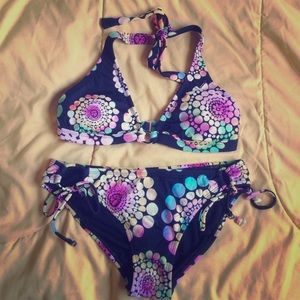 Roxy 2 piece halter bikini