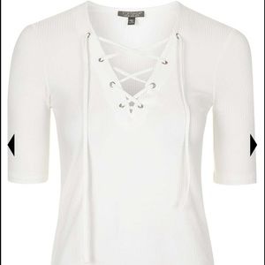 White Topshop top