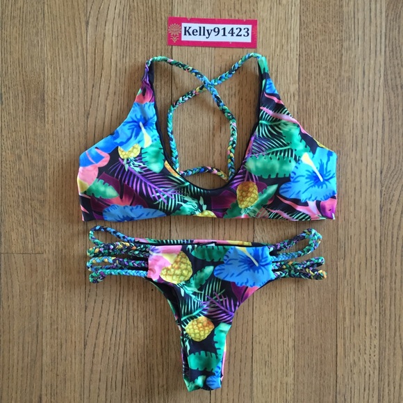 acacia swimwear Other - Brand new reversible braided swimsuit set L