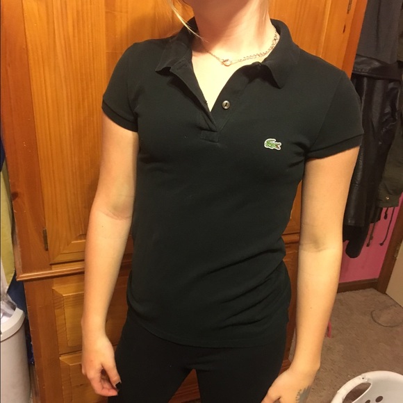 Black Lacoste polo