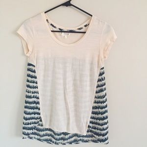 Print back tee