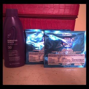 Lorèal hair bleach and developer