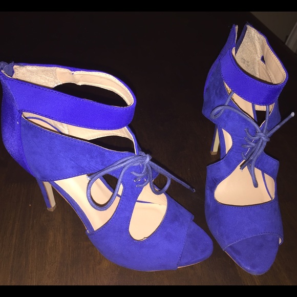 Blue Sandal Strappy High Heels