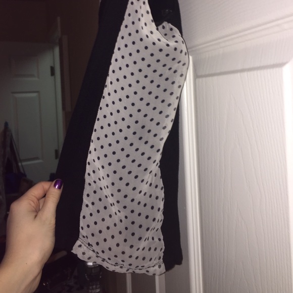 Black and Sheer Polka Dot Tank - Picture 2 of 3