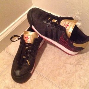 Adidas OrthoLite Denim Sneakers 6-1/2