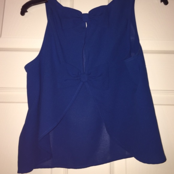 Forever 21 Blue Open Back Tank💙 - Picture 3 of 4