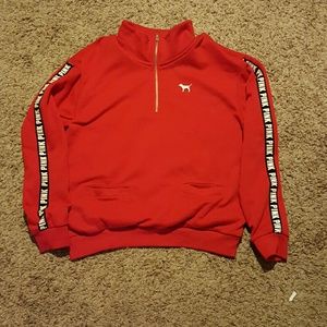 Red vs 1/2 zip size medium
