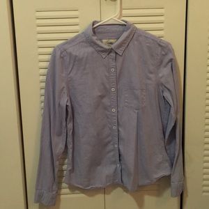 Forever 21 blue button up shirt