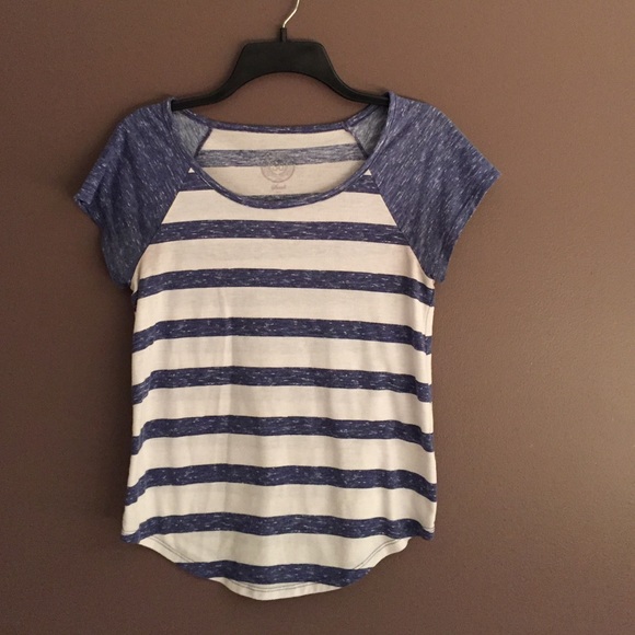 Blue and Whits Striped Tee!
