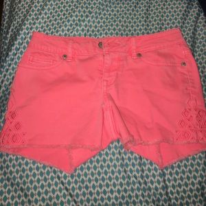 Cue pink shorts