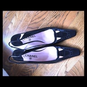 Chanel Sling Back Heels