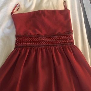 Burnt Orange maxi dress