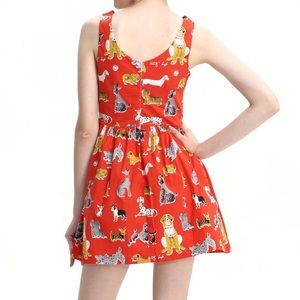 Cotton Dog Print Dress