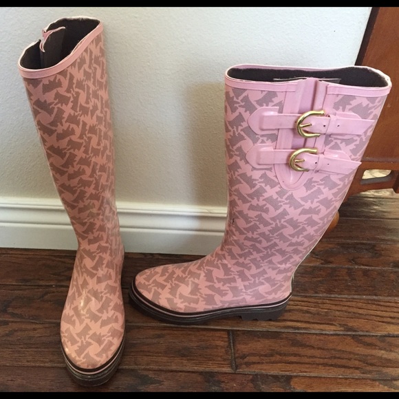 Juicy Couture- Sammy Scottie-Print Rain Boots