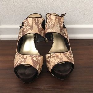 BEBE Platform Sandals