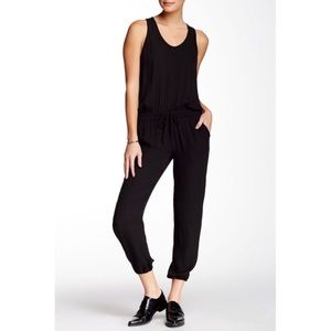 Theory silk drawstring jumpsuit