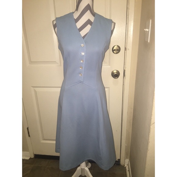 Blue Cocktail Dress.