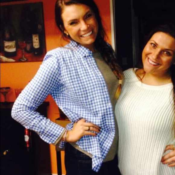 GAP blue gingham button up! - Picture 1 of 2