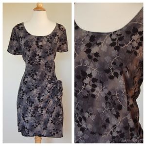 Vintage 1980's Short Sleeve Side Tie Mini Dress Vintage 1980's Short Sleeve Side Tie Mini Dress