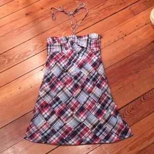 LOFT Madras Halter Dress size 4