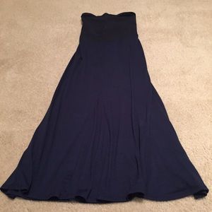 Motherhood maternity navy blue maxi skirt