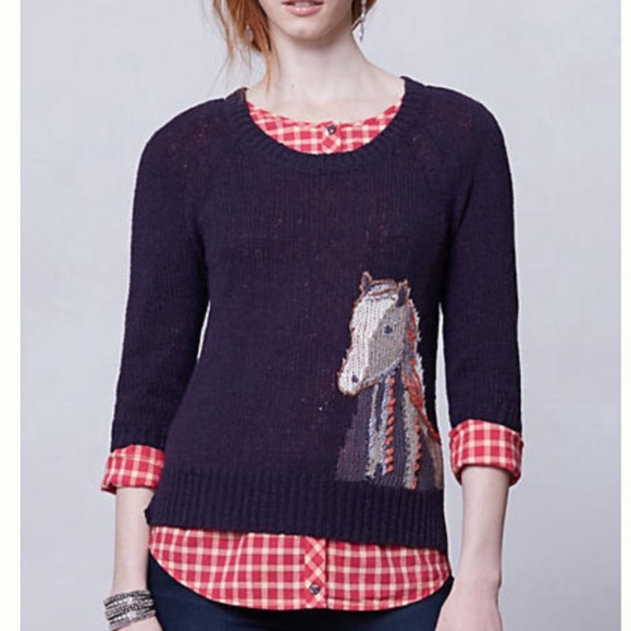 Anthropologie Saddleback Sweater