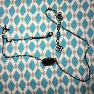 Black sparkly Kendra Scott necklace