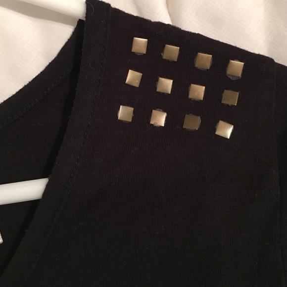 Black peplum cotton top - Picture 2 of 3