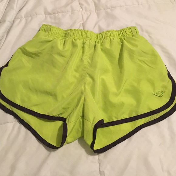 PONY workout shorts. Neon yellow - Picture 1 of 2