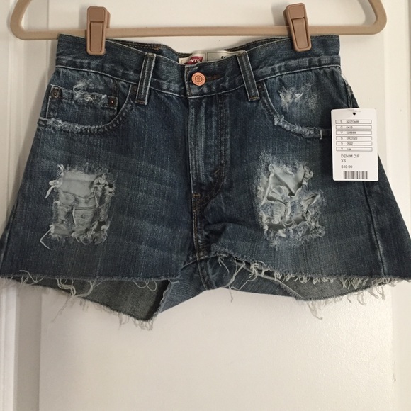 Levi's distressed cutoff shorts