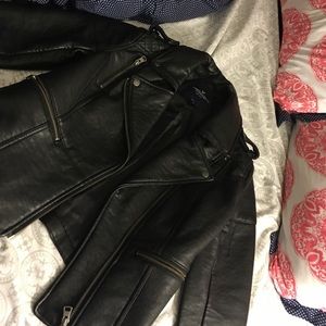 $60.00 Black leather jacket