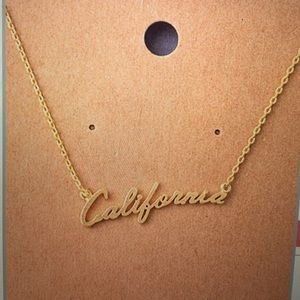 California State Pendant Necklace - Gold